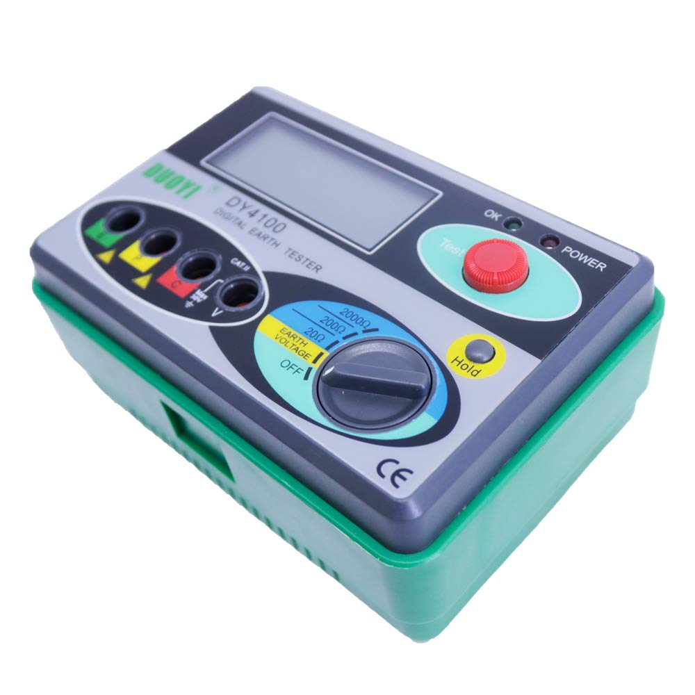 DY4100 Digital Earth Tester Ground Resistance Meter 0/20/200/2000OHM Ohmmeter