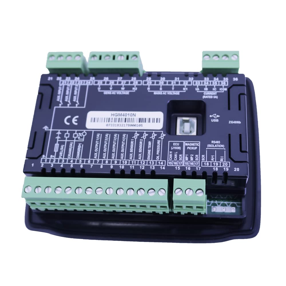 New Smartgen HGM4010N Single Unit Genset Generator Controller Remote Monitoring Automatic Start Module ASM Panel