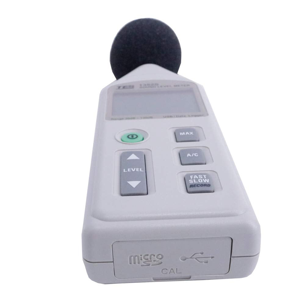 Graigar TES-1352S Programmable Sound Level Meter 30dB to 130dB (USB Cable, Micro SD CARD 4GB) TES1352S
