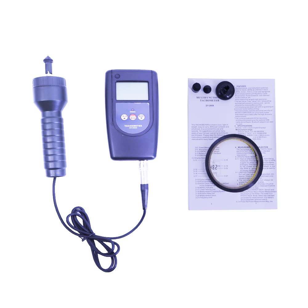 DT-2859 Multifunctional Tachometer Photo Laser Non Contact Tachometer DT2859