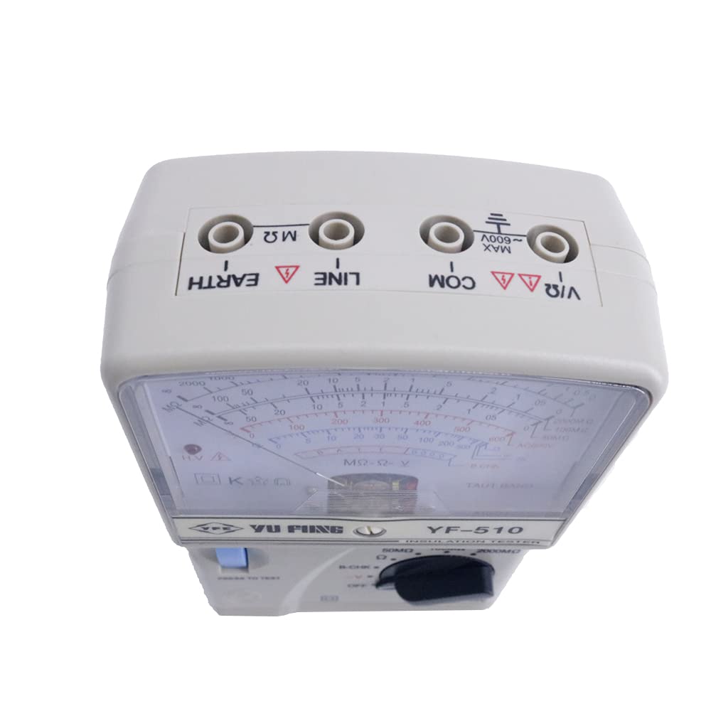 Tenmars YF-510 Pointer Type High Resistance Meter Insulation Tester 0~2000MΩ/DC1000V