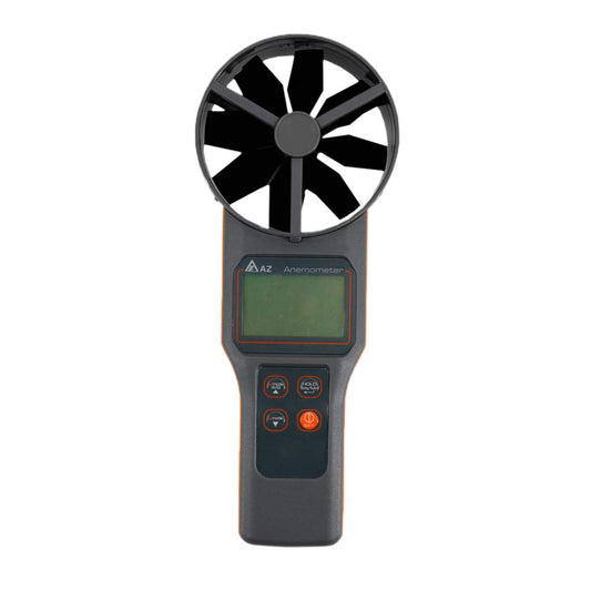 AZ8919 10cm Vane Digital Anemometer Air Velocity Tester Dew Point & Wet Bulb Temperature Meter Air Volume Tester Range 0.2~30m/s