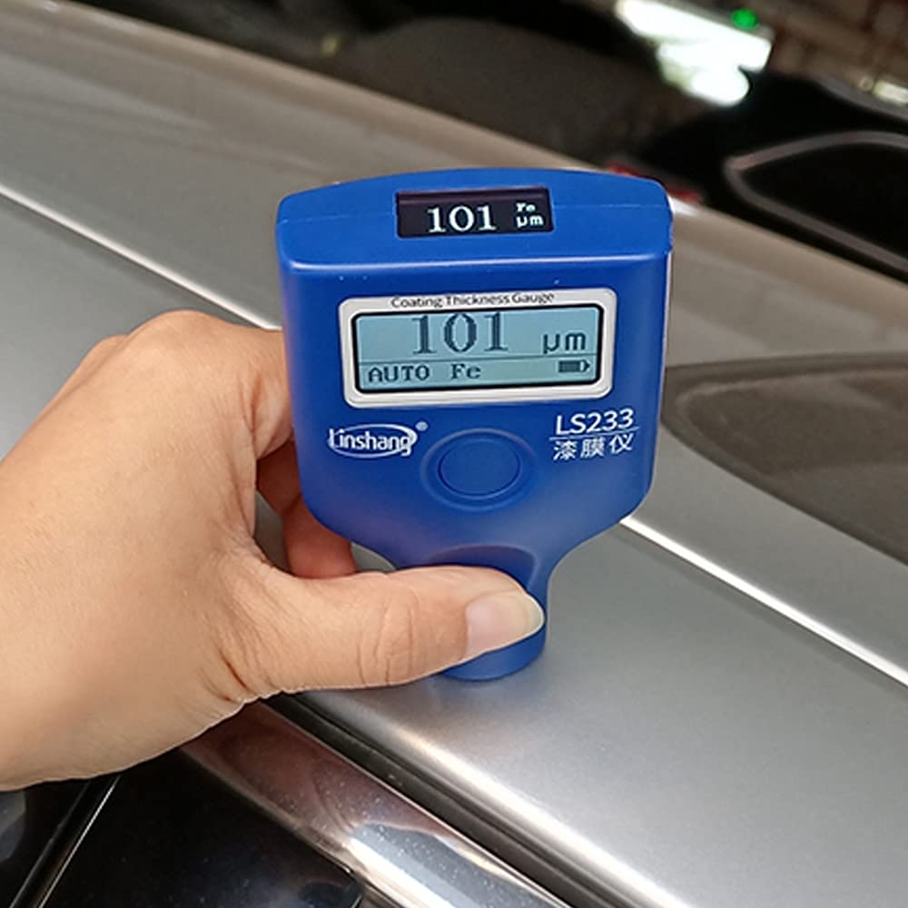 LS233 Automotive Car Paint Thickness Meter with Dual Screen Fe/NFe Coating Thickness Gauge