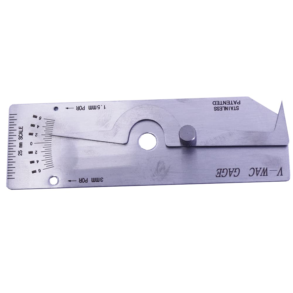 Stainless Steel Welding Gauge Tooling Kits Combine Suit 7 Pieces Fillet Weld Gage Micrometer Welding Inspection Gage