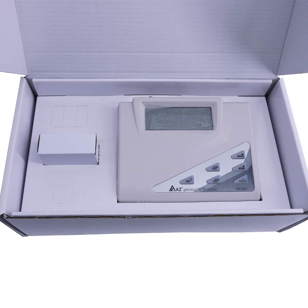 AZ86501 Laboratory Benchtop Liquid Analyzer Meter Digital pH/mV/Temp Meter Multifunction Water Quality Tester
