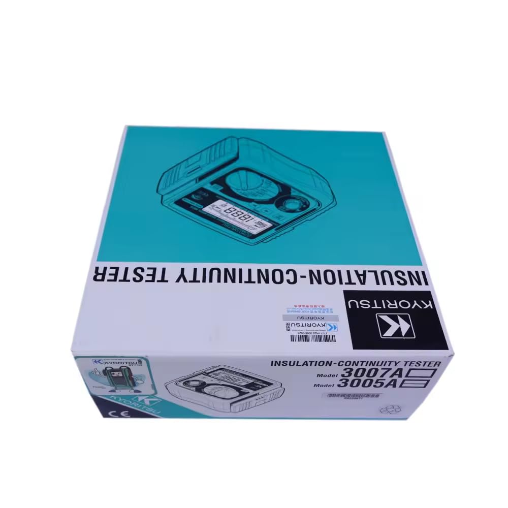 Kyoritsu 3007A Digital Insulation Continuity Tester 250V/500V/1000V Insulation Resistance Meter KEW3007A 20MΩ/200MΩ/2000MΩ