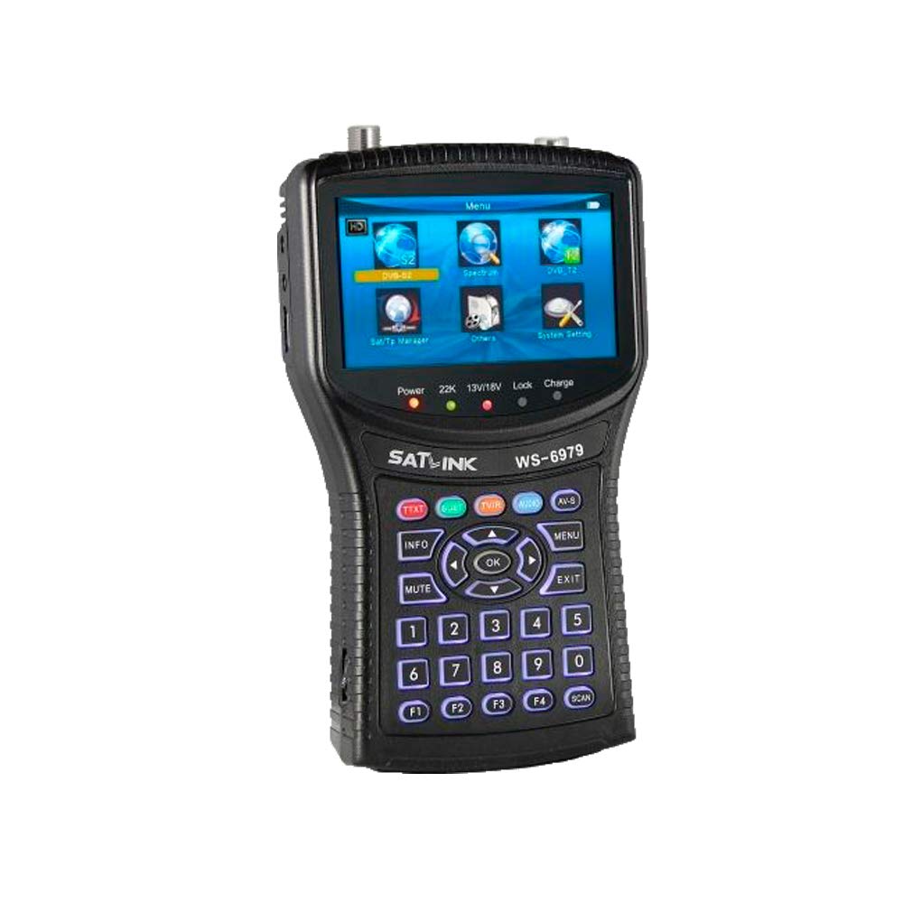 Graigar Satlink WS-6979 DVB-S2 & DVB-T2 Combo Digital Satellite Finder WS6979 Spectrum Meter Analyzer with TFT LCD Screen