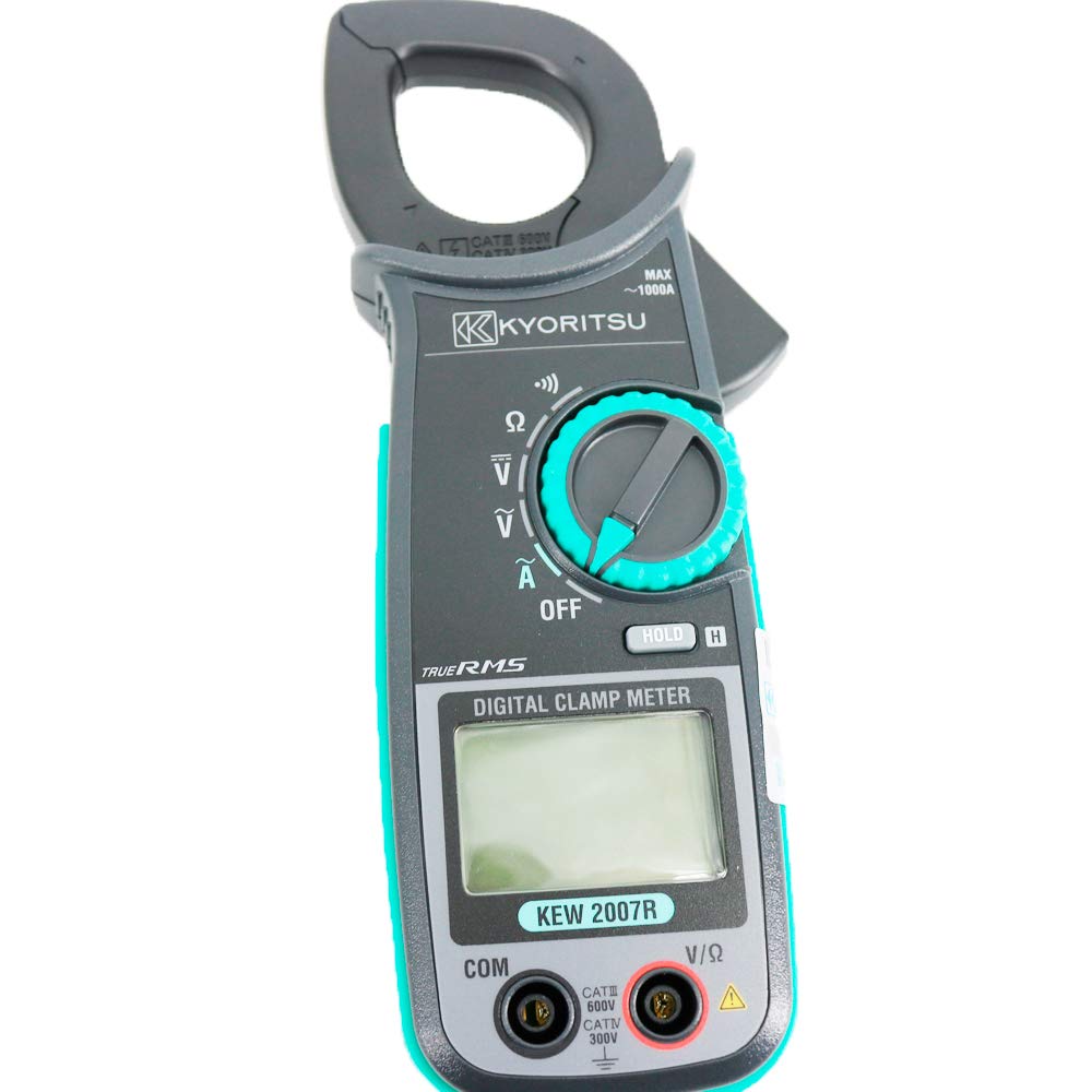 KYORITSU 2007R Digital AC Clamp Meter Fully Safety Jaw Accurate Reading with True RMS 600/1000A Auto-Ranging KEW2007R