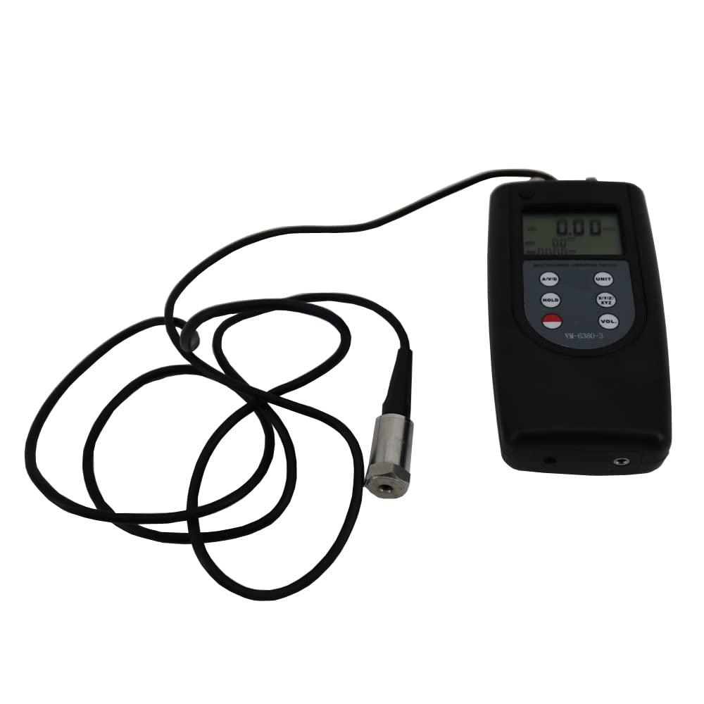 New VM6380-3 Digital Vibration Meter with 3 Piezoelectric Transducers Periodic Motion Vibrator
