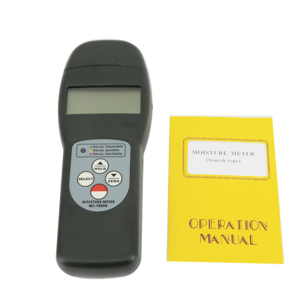 Graigar MC-7825S Digital Serch Type Moisture Meter Tester Gauge MC7825S Search Type Non-destructive Testing for Wood Tobacco Soil 0~70%