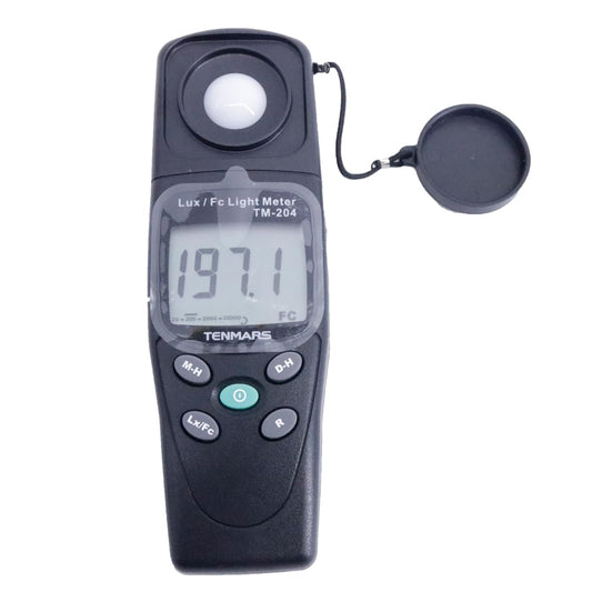 TENMARS TM-204 Digital Lux Meter Mini Lightness Tester 20,200,2000, 20000,200000 Lux