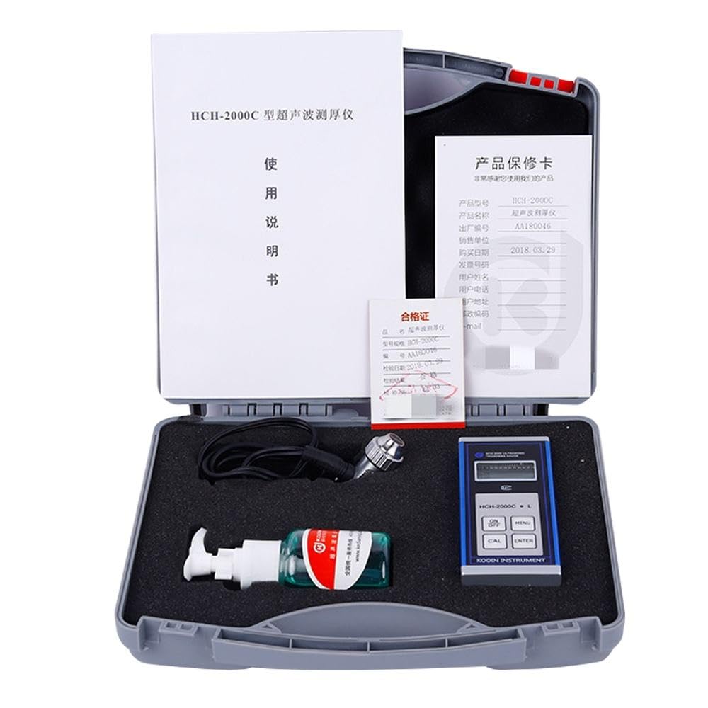 HCH-2000C Ultrasonic Thickness Gauge Range (in Steel) 0.7 to 199.9mm Thickness Meter