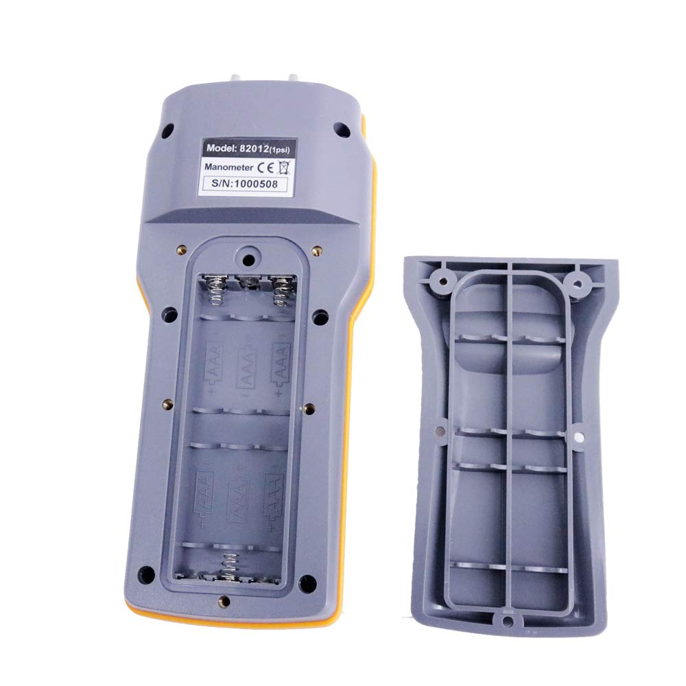 AZ82012 Digital Manometer 1.000 psi Differential Pressure Meter with PC Interface