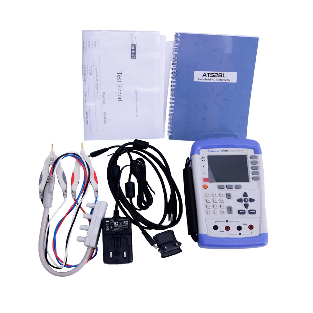 AT528L Handheld Digital Battery Tester AC Ohmmeter Battery Resistance Meter ACR DCV Battery Analyzer