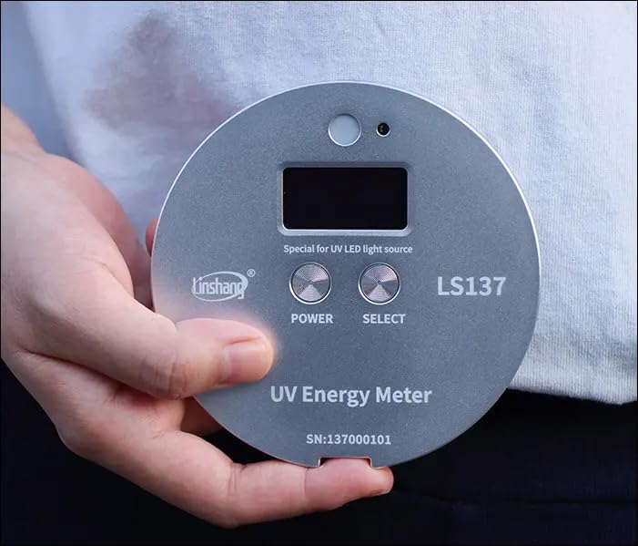 LS137 Portable UV Energy Meter Digital UVALED Energy Intensity Temperature Tester 340nm-420nm