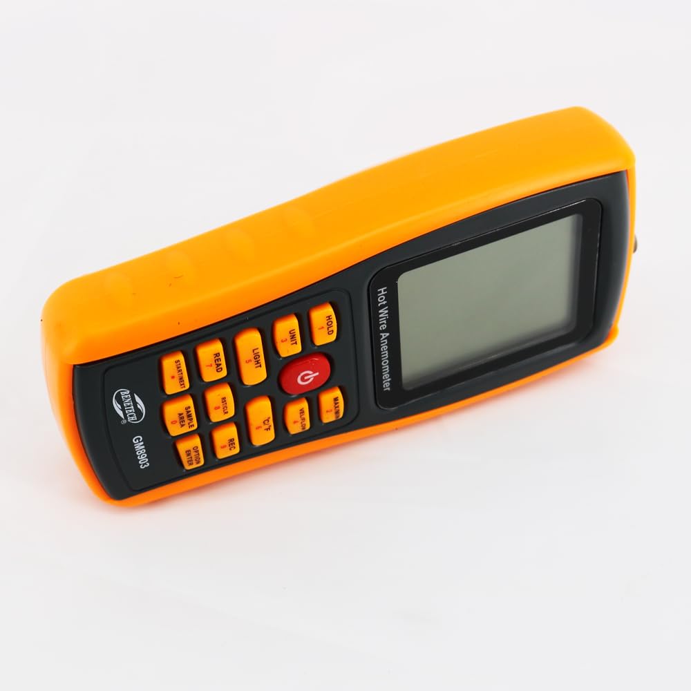 GM8903 Portable Hot Wire Digital Anemometer Air Temperature Meter Wind Speed Flow Tester