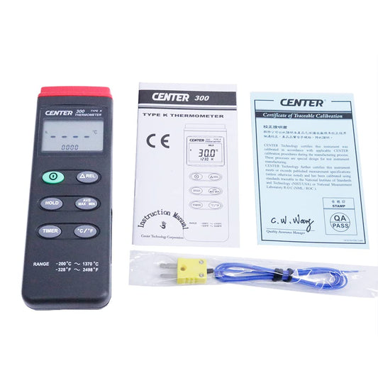 CENTER-300 Digital Thermometer K Type Thermocouple Thermometer with PC Interface Temperature Meter