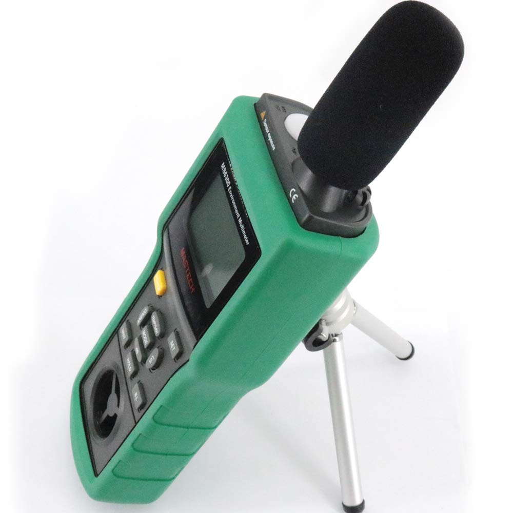 MS6300 6IN1 Multifunctional Enviroment Meter Humidity and Temperature Meter Sound Level Meter Air Flow Meter