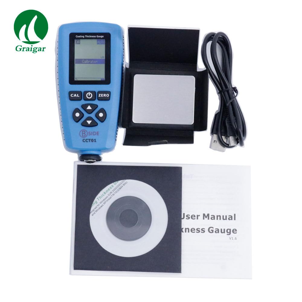 CCT01 Digital Portable Paint Coating Thickness Gauge Meter F/N Probe Tester 1300um / 51.2mils