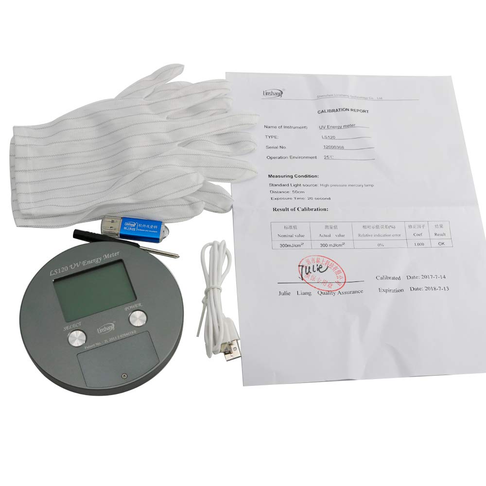 Graigar UV Energy Meter LS120 Test Energy Power Temperature Time Ultraviolet Integrator Radiometer for UV Curing Basic On HPML