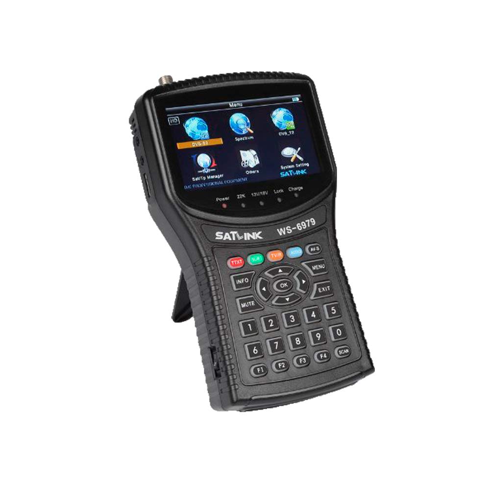 Graigar Satlink WS-6979 DVB-S2 & DVB-T2 Combo Digital Satellite Finder WS6979 Spectrum Meter Analyzer with TFT LCD Screen
