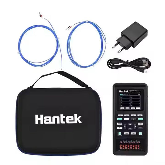 Hantek HTM208B 8-Channel Temperature Data Logger Rechargeable Temperature-Recording Instrument 2.8-inch LCD Digital Tester