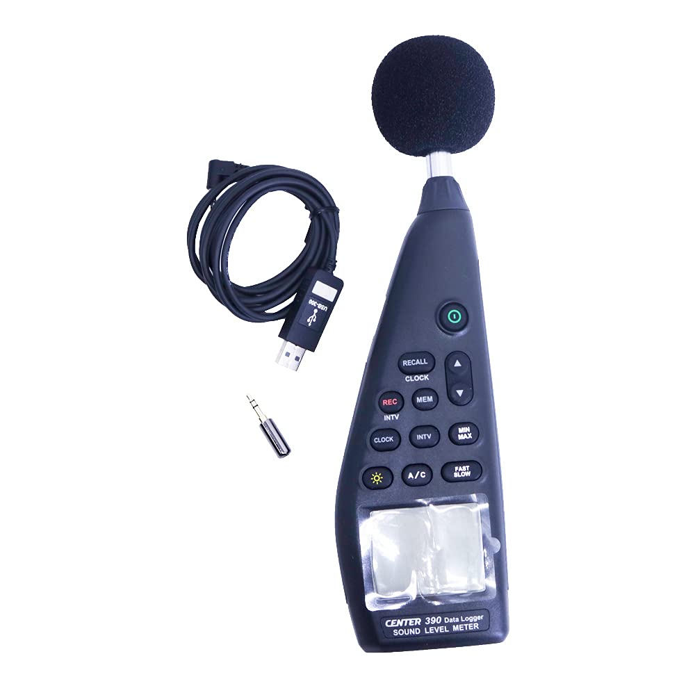 CENTER-390 Datalogger Sound Level Meter Range 30~130dB IEC 61672-1 Class 2 Standard Noise Tester