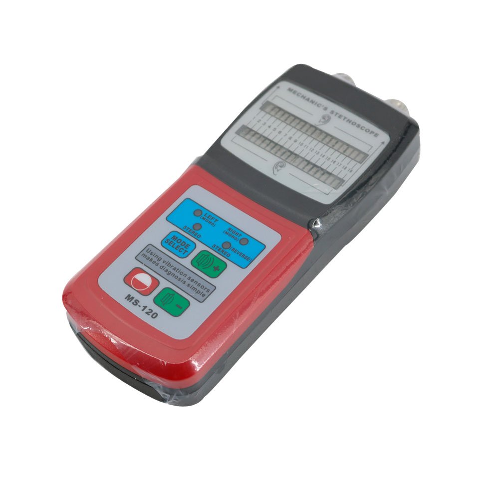Graigar MS120 Digital Mechanic's Stethoscope Fault Diagnosis MS-120 Sensor Signal 10~10K Hz 100dB for Ship Automobile Manufacture Machine Appliance