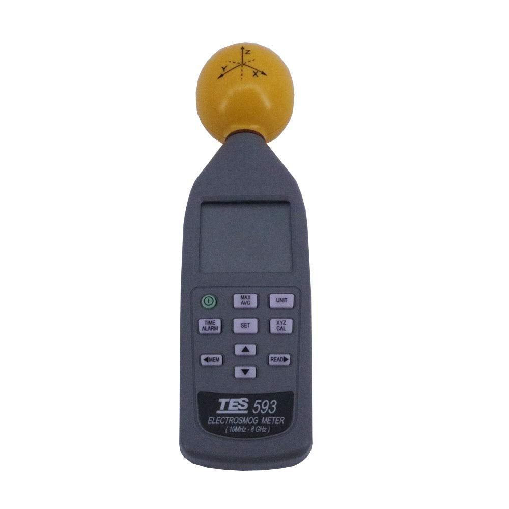 Graigar TES-593R EMF Meter TES593R Triaxial Data Logger 100% Original Taiwan ElectroSmog Tester Meter