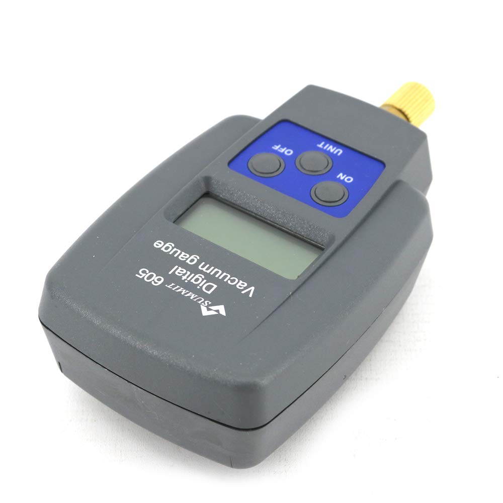 Graigar SUMMIT-605 Digital Vacuum Gauge Single Pressure Gauge with LCD Backlight SUMMIT605 Digital Vacuum Gauge Tester Meter