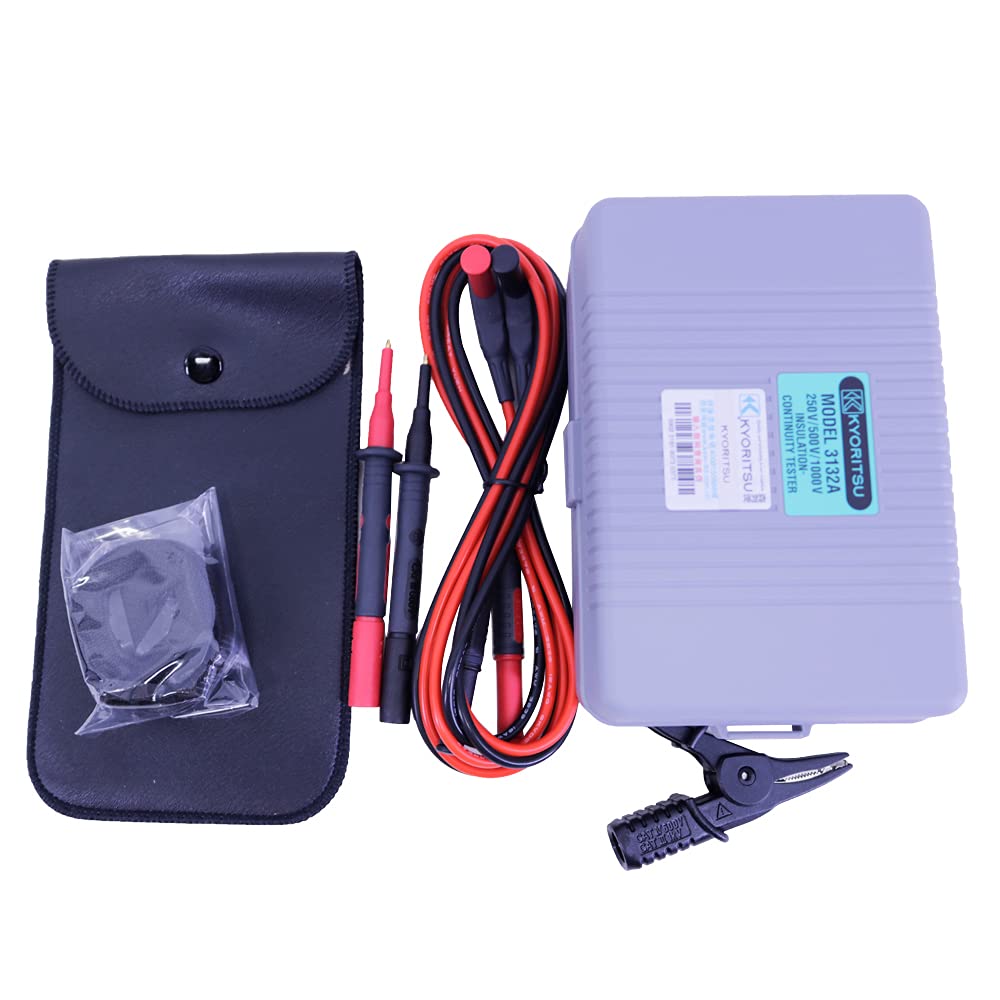 Kyoritsu3132A Analogue Insulation Continuity Tester Resistance Measuring Range 100MOhm/200MOhm/400MOhm KEW3132A