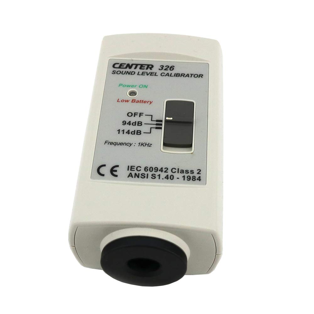 CENTER-326 Sound Level Calibrator for Sound Level Meter (94dB-114dB) Noise Meter Calibration Gauge