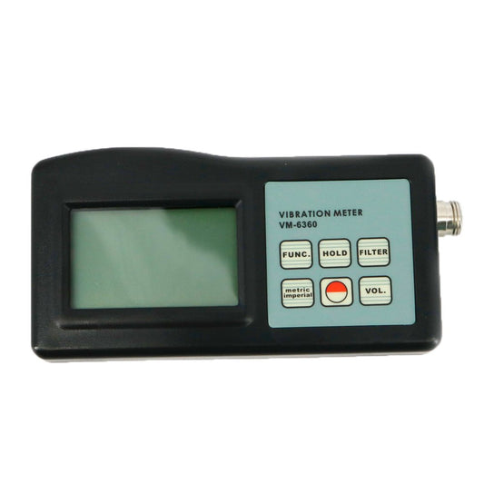 Graigar VM-6360 Digital Vibration Meter Tester Vibrometer Gauge VM6360 with RS232 Software and USB Cable