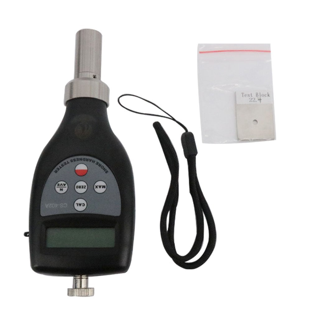 Graigar CS-402A Shore A Hardness Tester Type A 10~90HA Rubber,Elastomers Leather and Similar Materials for Durometer Test Block Kit