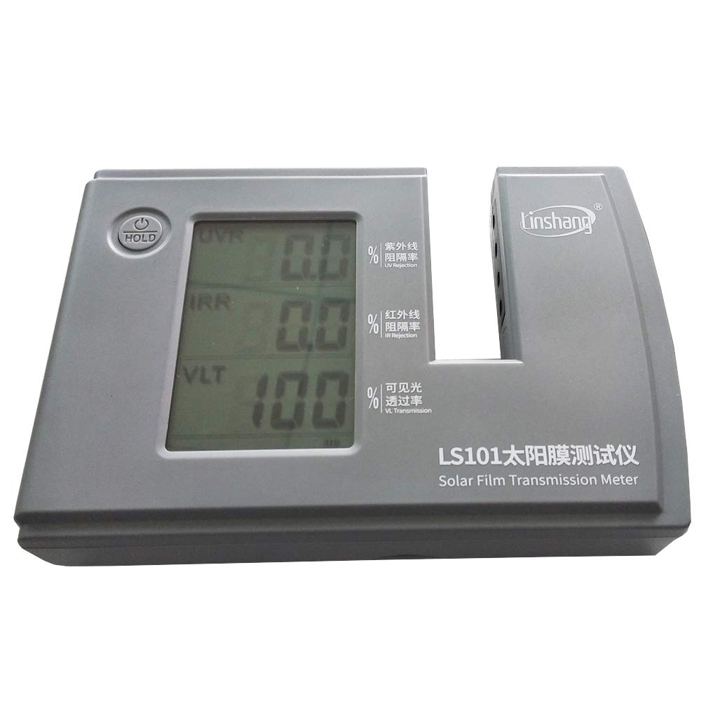 Graigar LS101 Solar Film Transmission Tester Meter IR 950nm UV 365nm VL 380-760nm
