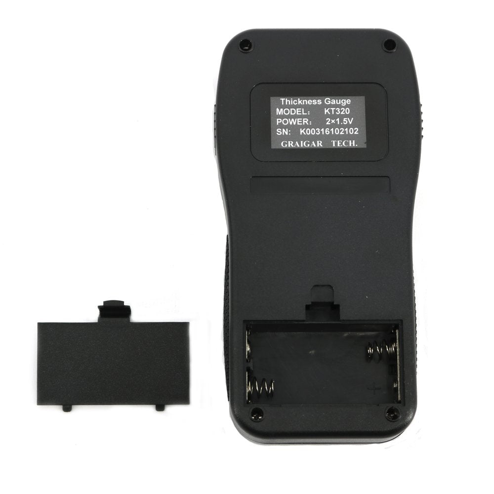Graigar KT320 Digital Ultrasonic Metal Thickness Gauge Meter Tester 0.75mm~300.0mm 0.03inch~11.8inch