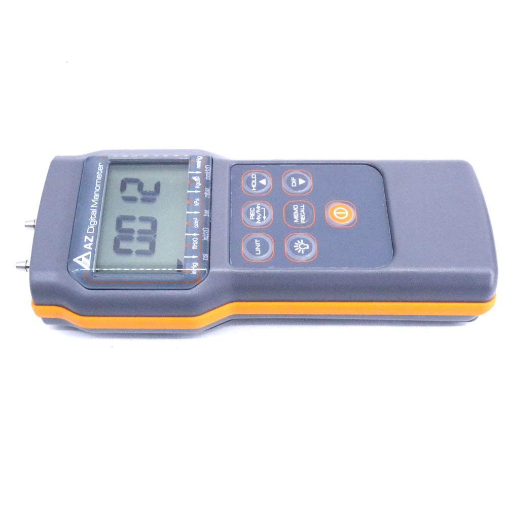 AZ82152 Digital Manometer 15psi Pressure Difference Meter Tester