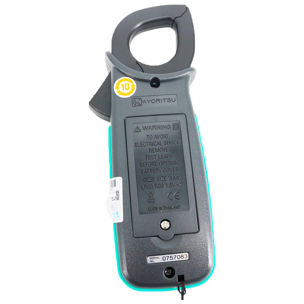 KYORITSU 2007R Digital AC Clamp Meter Fully Safety Jaw Accurate Reading with True RMS 600/1000A Auto-Ranging KEW2007R