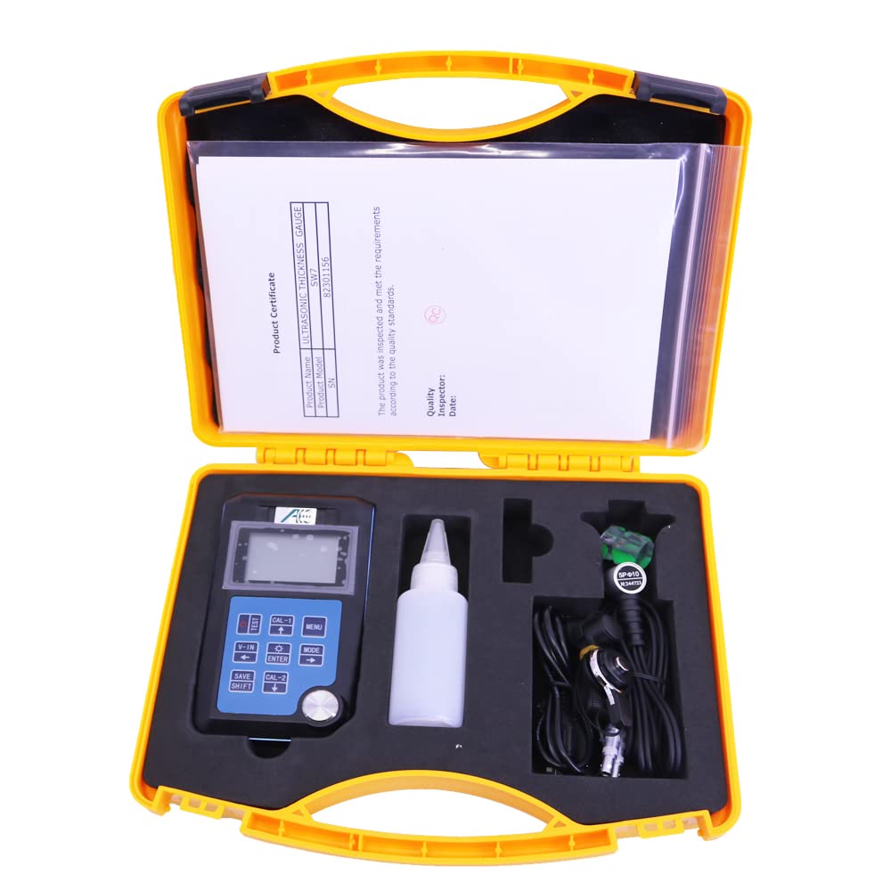 SW7 Portable Digital Ultrasonic Thickness Gauge Meter for Kinds of Materials Through Coating Thickness Tester