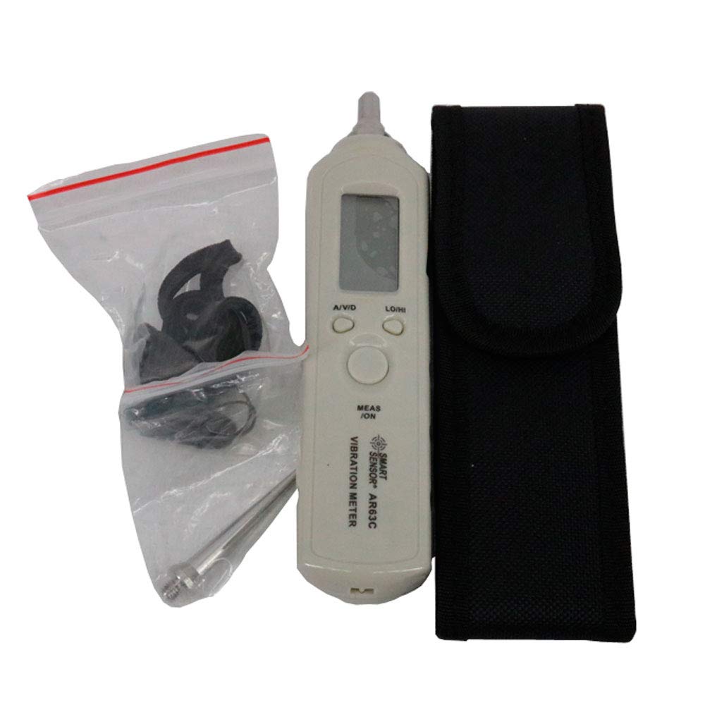Graigar AR63C Digital Pen Type Vibration Meter Tester Gauge Analyzer Vibrometer Acceleration 0.1~199.9m/s2 Velocity 0.1~199.9m/s