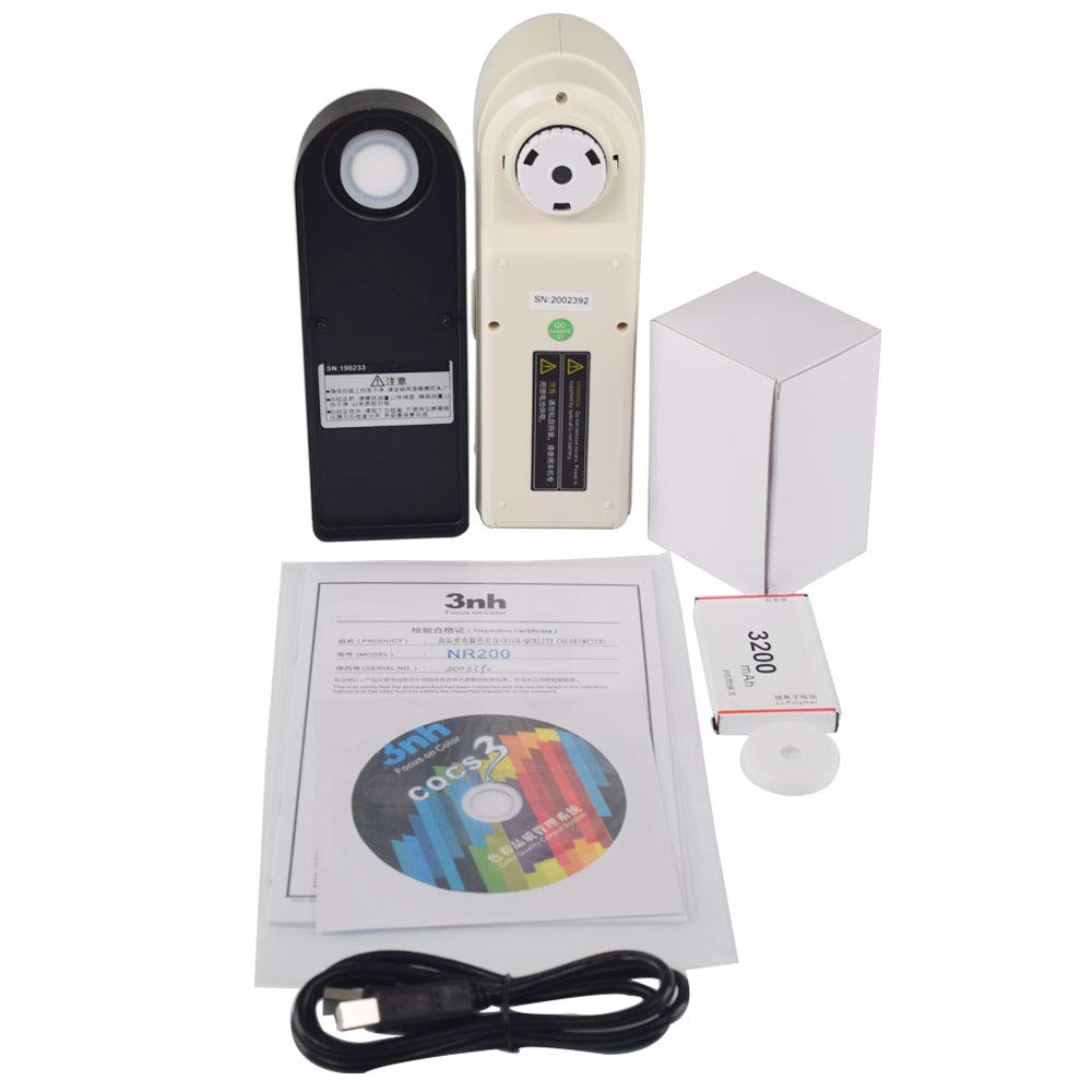 Graigar NR200 Portable Colorimeter Color Meter Geometry Color Tester Ф8mm Measuring Aperture USB Interface
