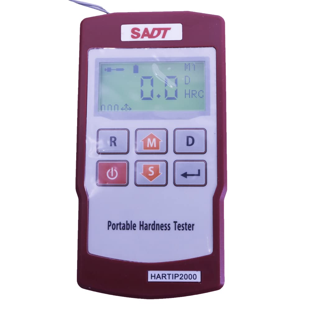 Graigar HARTIP2000 Portable Digital Leeb Hardness Tester Gauge HARTIP-2000 Hardness Scale HL HRC HRB HB HV HS 170 to 960 HL Leeb Hardness Tester with RS232 Interface Metal Durometer 300 Data Hold