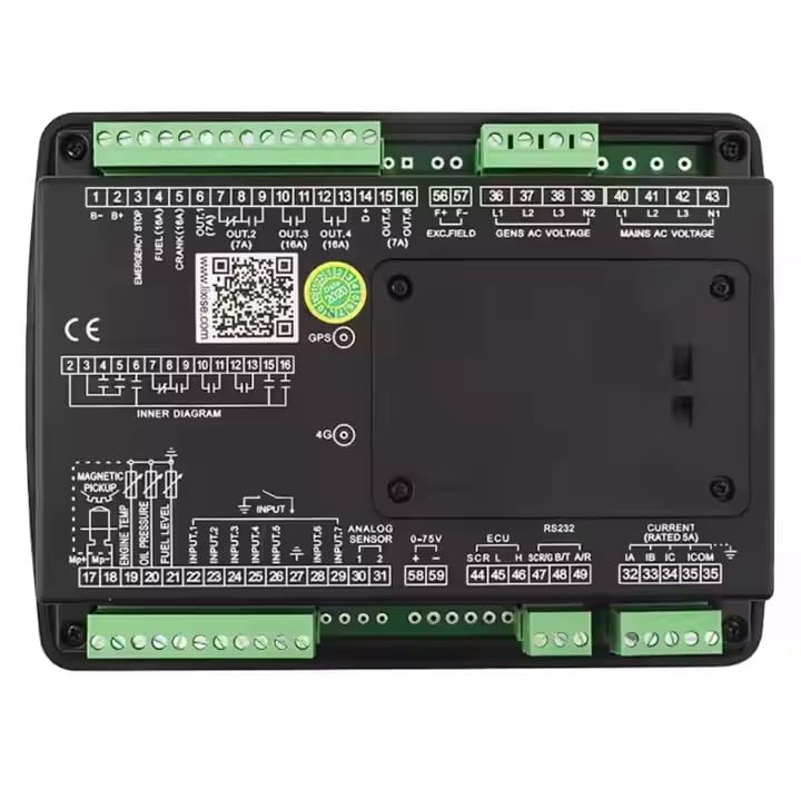 LXC6110N AMF Diesel Generator Set Controller LCD Auto Start Controller Genset Parts Electronic Cuircuit Board Panel