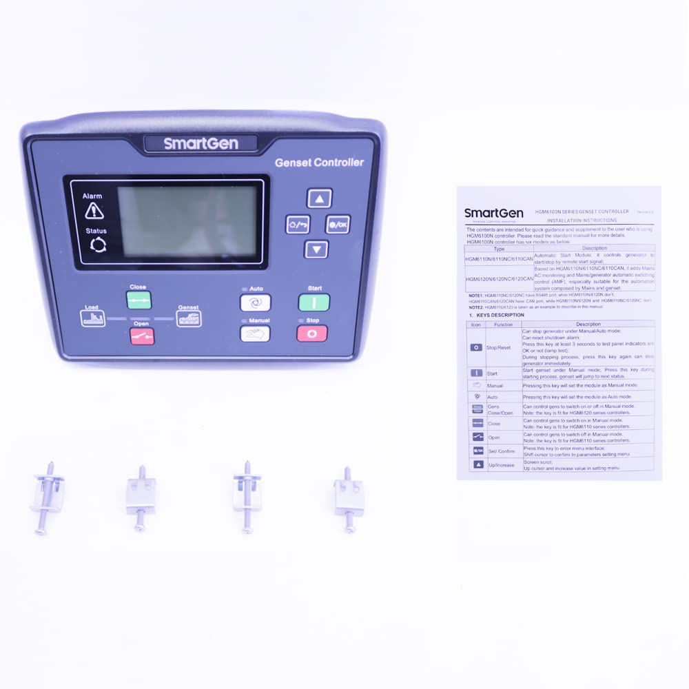 SmartGen HGM6110N Generator Controller Single Unit Automation Remote Signal Start/Stop Automatic Start Module with USB Interface Gernerator Part