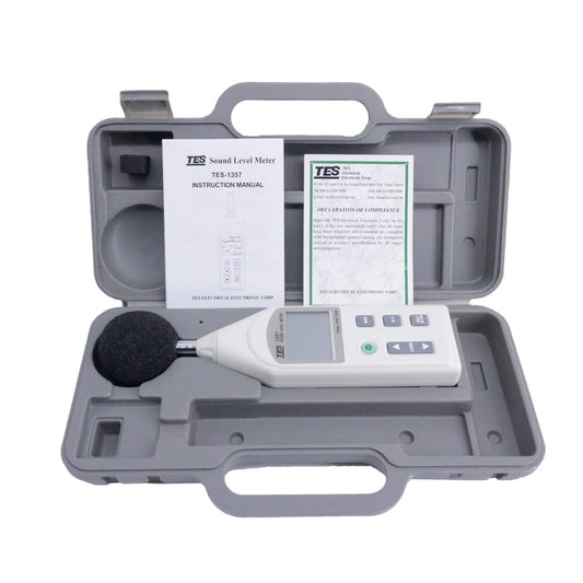TES-1357 Precision Digital Sound Level Meter Noise Tester 31.5 Hz to 8KHz 30 to 130dB Noise Meter