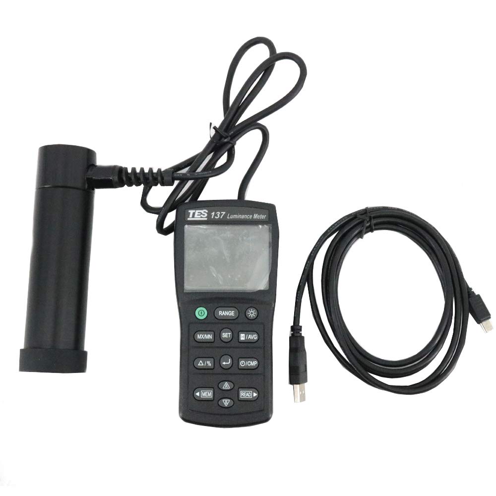Graigar TES-137 Luminance Meter Light Meter Dual Display 4-Digit LCD