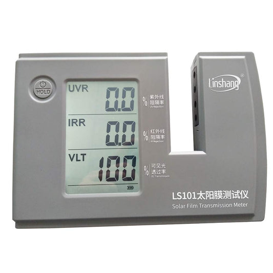 Graigar LS101 Solar Film Transmission Tester Meter IR 950nm UV 365nm VL 380-760nm