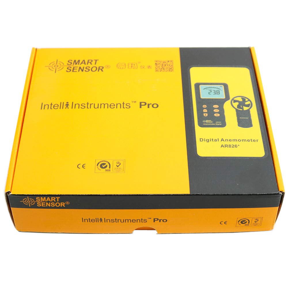 Graigar AR826+ Digital Portable Anemometer Air Volume Meter Anemometer Tester Electronic Wind Speed Meter