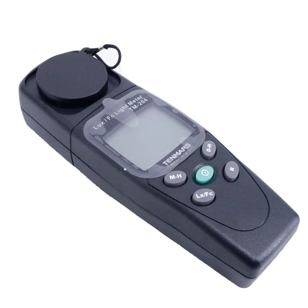TENMARS TM-204 Digital Lux Meter Mini Lightness Tester 20,200,2000, 20000,200000 Lux