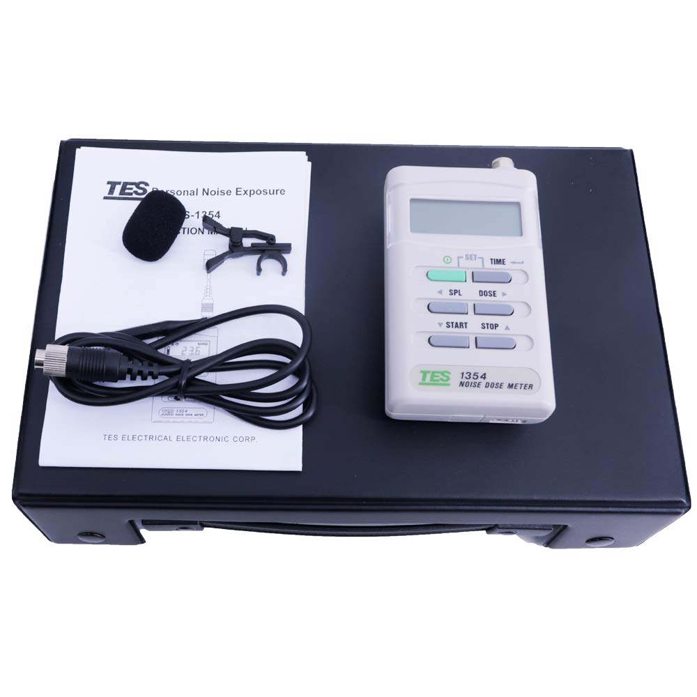 TES-1354 Noise Sound Machine Dosimeter Exposure Time Sound Level 70-90dB Noise Dose Meter